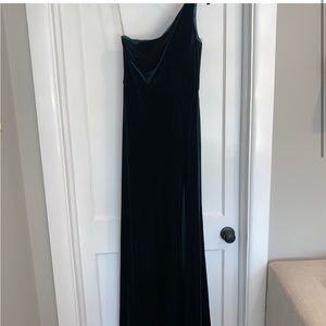 Jenny Yoo size 4 Cybill Green Velvet dress